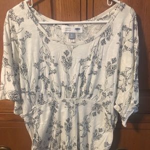 Maternity Kimono Old Navy Tee XL NWOT Black/white